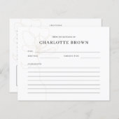 図解入りの、写真付きのバラ名レシピカード (正面/裏面)