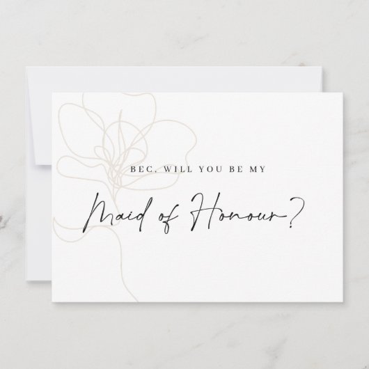 図解入りの、写真付きのバラ花嫁プロポーザル・カード サンキューカード (正面)