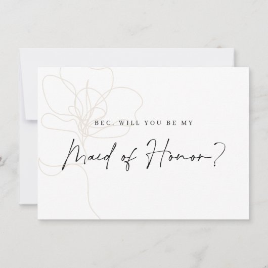 図解入りの、写真付きのバラ花嫁プロポーザル・カード サンキューカード (正面)