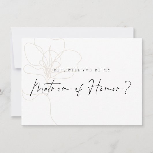 図解入りの、写真付きのバラ花嫁プロポーザル・カード サンキューカード (正面)