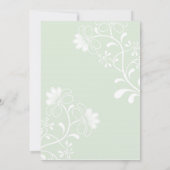 図解入りの、写真付きのバラ&バタフライ春の結婚式 招待状 (裏面)