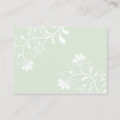 図解入りの、写真付きのバラ&バタフライ春RSVP エンクロージャーカード (裏面)