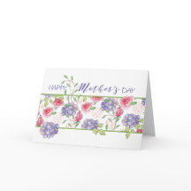 図解入りの、写真付きのフローラ母の日札の中空白の部