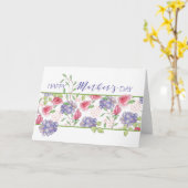 図解入りの、写真付きのフローラ母の日札の中空白の部 カード (黄色い花)