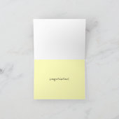 図解入りの、写真付きのベビー、妊娠、お祝いのカード サンキューカード (内部)