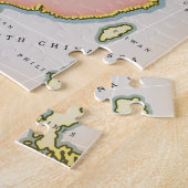 図解入りの、写真付きの中国図 ジグソーパズル (側面)