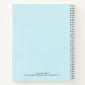 図解入りの、写真付きの台所用品パーソナライズされたレシピN ノートブック (裏面)