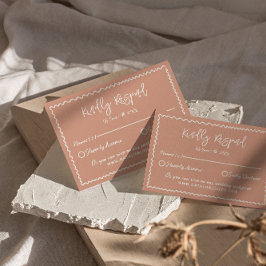 図解入りの、写真付きの手書き描スクラ結婚ブル 出欠カード