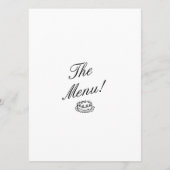 図解入りの、写真付きの手書描の音 メニュー (裏面)