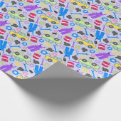 図解入りの、写真付きの整備士 ラッピングペーパー (角)