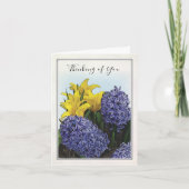 図解入りの、写真付きの春フローラ折り畳みグリーティングカード カード (正面)