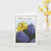 図解入りの、写真付きの春フローラ折り畳みグリーティングカード カード (黄色い花)