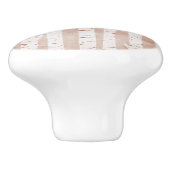 図解入りの、写真付きの樺の木 セラミックノブ (側面)