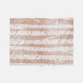 図解入りの、写真付きの樺の木 フリースブランケット (正面(横))