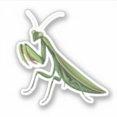 図解入りの、写真付きの祈マンティス シール (正面)