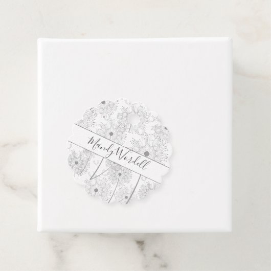 図解入りの、写真付きの花タンポポ フェイバータグ (インサイチュ)