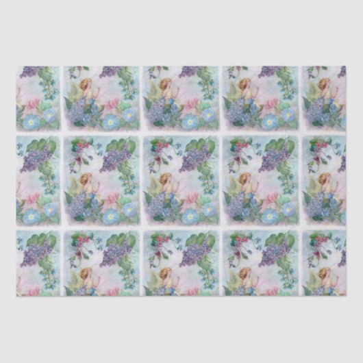 図解入りの、写真付きの薄紫妖精の国 薄葉紙 (正面)