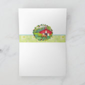 図解入りの、写真付きの虎猫インガーデンカスタムおめでとう カード (内部)