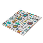 図解入りの、写真付きの音楽オブジェクト タイル (側面)