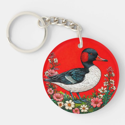 図解入りの、写真付きの鮮やか キーホルダー (正面)