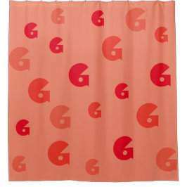 図記号色のあなたの最初のパターン シャワーカーテン