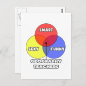 図面…地理先生 ポストカード (正面/裏面)