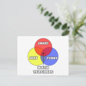 図面…数学先生 ポストカード (スタンド正面)