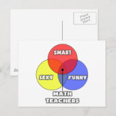 図面…数学先生 ポストカード (正面/裏面)