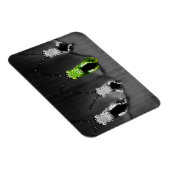 固まりがある緑の虫 マグネット (右側)