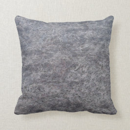 固体によって支持される灰色の斑入りの大理石の織り目加工の枕 クッション