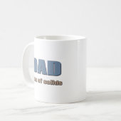 固体を成し遂げる人: DAD コーヒーマグ コーヒーマグカップ (正面左)