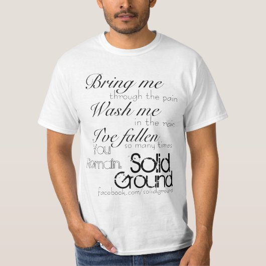 固体、地面は、私をの残ります。、facebook…連れて来ます tシャツ (正面)