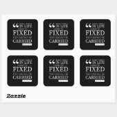 固定できないステッカーのセット引用文 スクエアシール (シート)