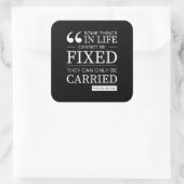 固定できないステッカーのセット引用文 スクエアシール (バッグ)