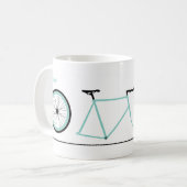 固定ギアのマグ コーヒーマグカップ (正面左)