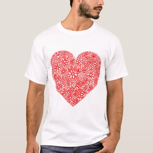 固定ハートカスタマイズ- Tシャツ (正面)