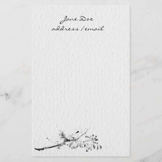 固定パーソナライズされた 便箋 (正面)