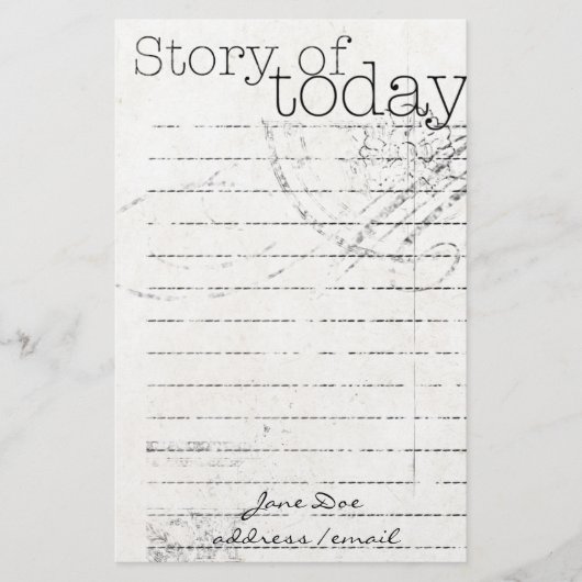 固定パーソナライズされた 便箋 (正面)