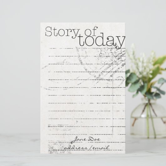 固定パーソナライズされた 便箋 (スタンド正面)