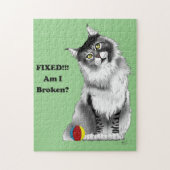 固定子猫 ジグソーパズル (縦)