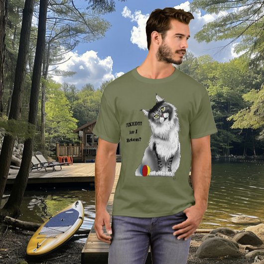 固定子猫 Tシャツ