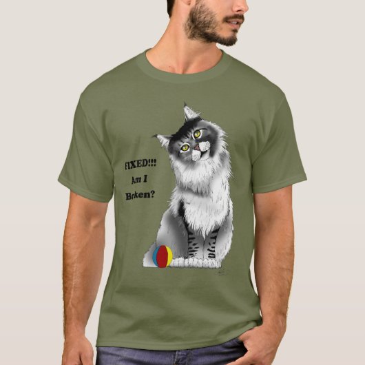 固定子猫 Tシャツ (正面)