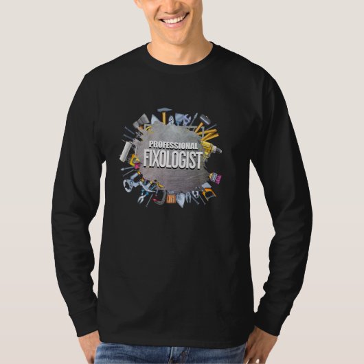 固定専門医ツール大工の労働者ウッドウォー Tシャツ (正面)