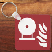 固定式消火器ボトル安全標識 キーホルダー (正面)