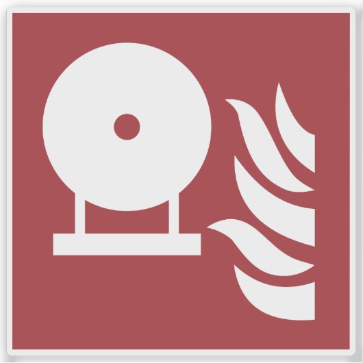 固定式消火器ボトル安全標識 シール (正面)