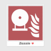 固定式消火器ボトル安全標識 シール (シート)