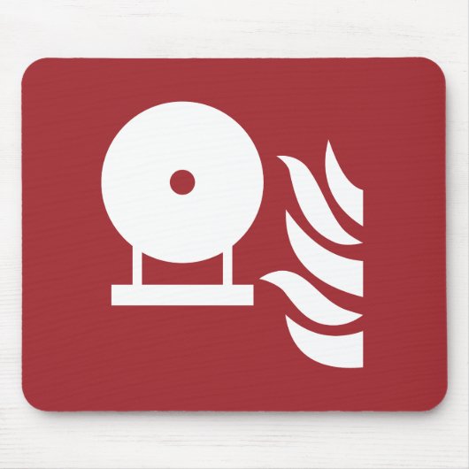 固定式消火器ボトル安全標識 マウスパッド (正面)