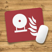 固定式消火器ボトル安全標識 マウスパッド