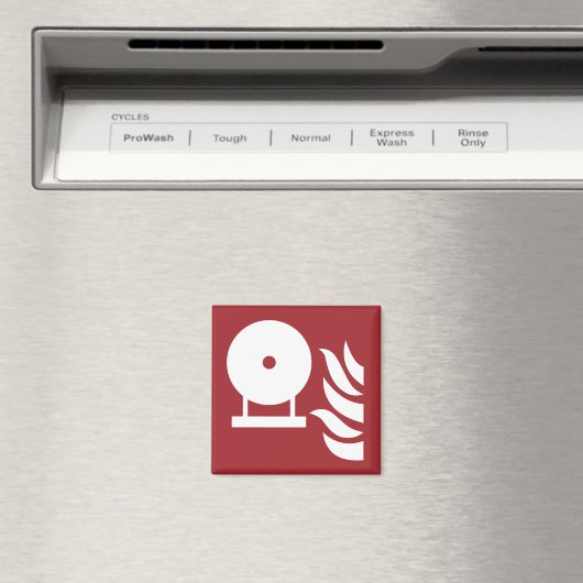 固定式消火器ボトル安全標識 マグネット (インサイチュ (食洗機))