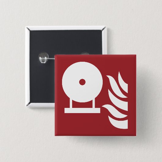 固定式消火器ボトル安全標識 缶バッジ (正面&裏面)